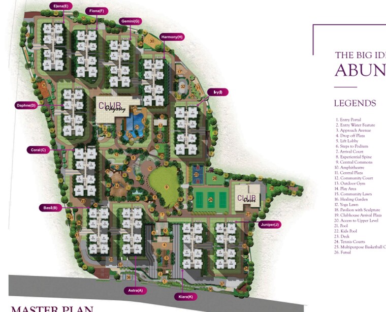 Master Plan, rajapushpa-provincia 3 Bedroom 2020 Sq.Ft. Apartment In Narsingi Hyderabad 9661470
