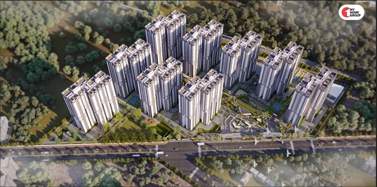 Balcony, my-home-tridasa 2.5 Bedroom 1505 Sq.Ft. Apartment In Tellapur Hyderabad 9661487