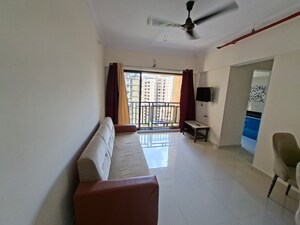 Living Room in 1 BHK Apartment at Puranik Rumah Bali, Ghodbunder Road – for Rent