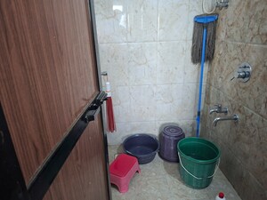 Bathroom in 1 BHK Apartment at Vihang Valley Phase 3, Kasarvadavali – for Rent