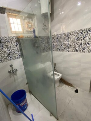 Bathroom in 1 BHK Builder Floor at Saket – for Rent