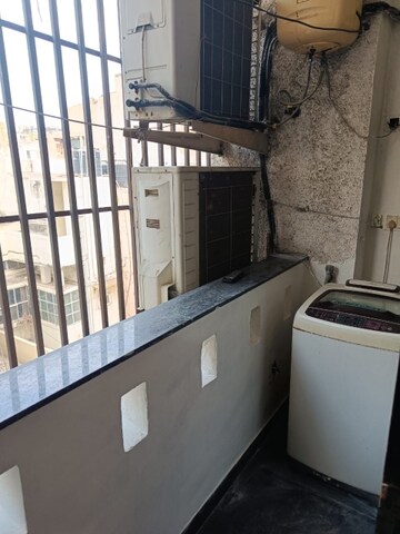 Balcony in 3 BHK Builder Floor at Greater Kailash I – for Rent