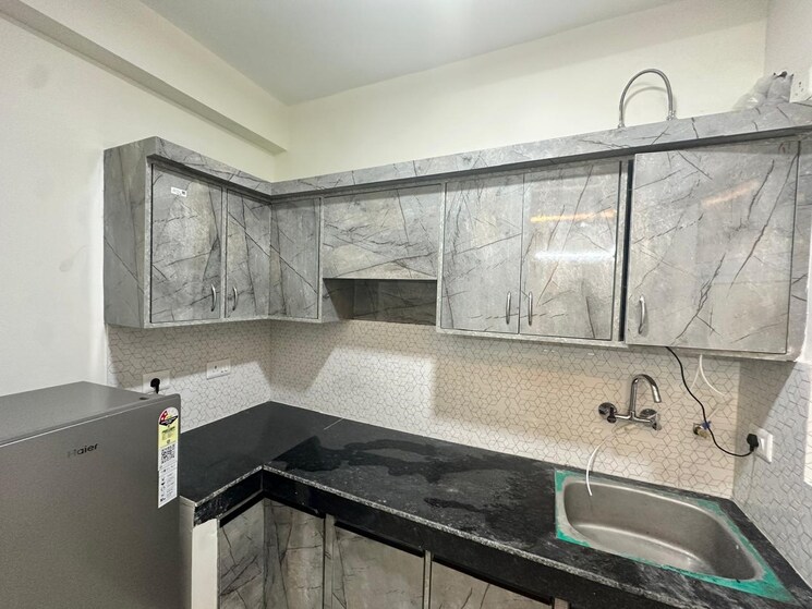 Kitchen, vvip-nest 1 Bedroom 680 Sq.Ft. Apartment In Raj Nagar Extension Ghaziabad 9661790