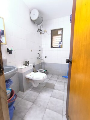 Bathroom in 3 BHK Apartment at Vikas Park CHS, Malad West – for Rent