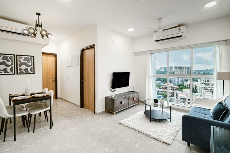 Living Room, atul-blue-meadows 2 Bedroom 654 Sq.Ft. Apartment In Andheri East Mumbai 9654728