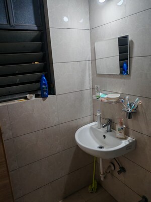 Bathroom in 2 BHK Apartment at Kumar Pebble Park, Hadapsar – for Rent