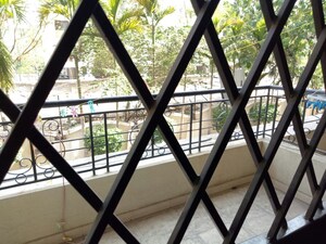 Balcony in 3 BHK Apartment at Vyas Ranjeet Heights, Rambaug Colony – for Rent