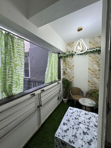 Balcony in 1 BHK Apartment at Palm Residency Chhatarpur, Chattarpur – for Rent