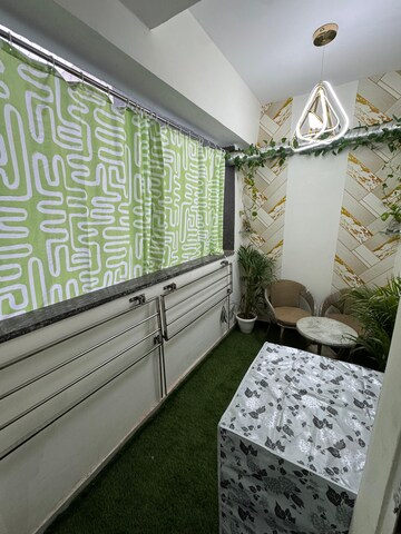 Balcony in 1 BHK Apartment at Palm Residency Chhatarpur, Chattarpur – for Rent