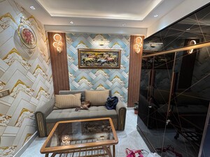 Living Room in 1 BHK Apartment at Palm Residency Chhatarpur, Chattarpur – for Rent