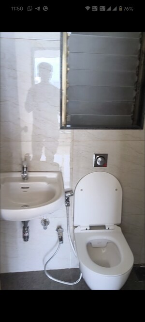 Bathroom in 1 BHK Apartment at Chandak 34 Park Estate, Goregaon West – for Rent