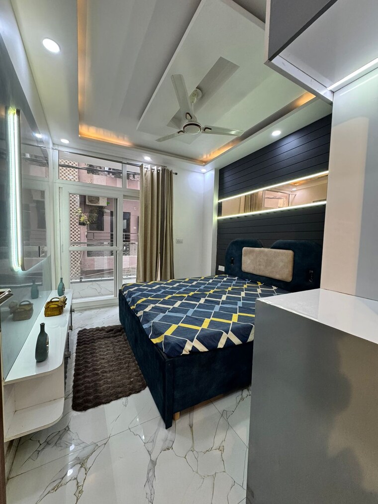 Master Bedroom, nawada 3 Bedroom 95 Sq.Yd. Builder Floor In Nawada Delhi 9662392