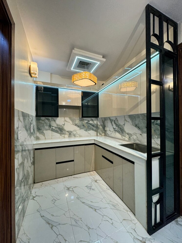 Kitchen, nawada 3 Bedroom 95 Sq.Yd. Builder Floor In Nawada Delhi 9662392