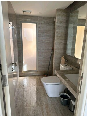 Bathroom in 2 BHK Apartment at Hiranandani Estate Rodas Enclave, Ghodbunder Road – for Rent