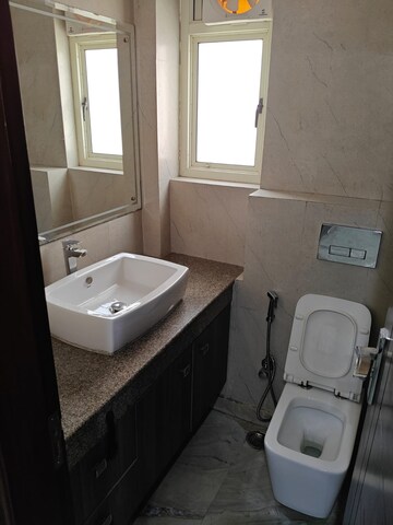 Bathroom in 2 BHK Apartment at Freedom Fighters Enclave – for Rent