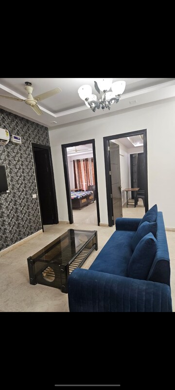 Living Room in 4 BHK Builder Floor at Ansal Sushant Apartments, Sushant Lok I – for Rent