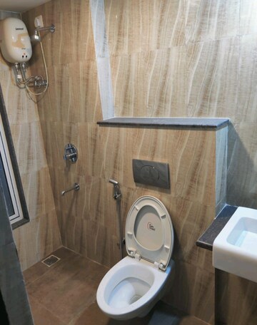 Bathroom in 2 BHK Apartment at Lodha Amara, Kolshet Road – for Rent