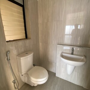 Bathroom in 1 BHK Apartment at Runwal Gardens Phase 3, Kalyan Shilphata Road – for Rent