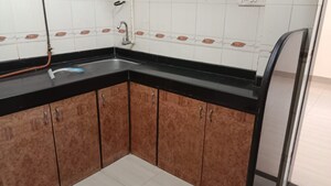 Kitchen in 1 BHK Apartment at Geetanjali CHS Andheri West, Andheri West – for Rent