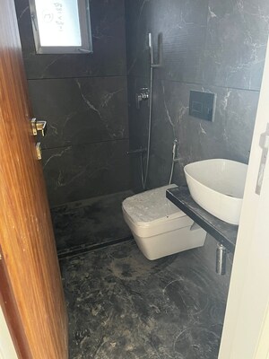 Bathroom in 3 BHK Apartment at Mahim – for Rent
