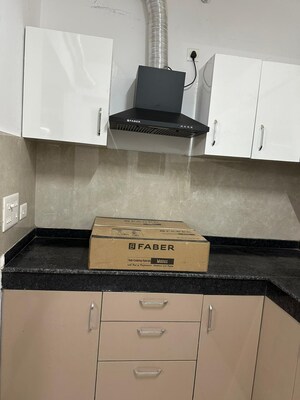 Kitchen in 3 BHK Apartment at Rishita Manhattan, Gomti Nagar – for Rent