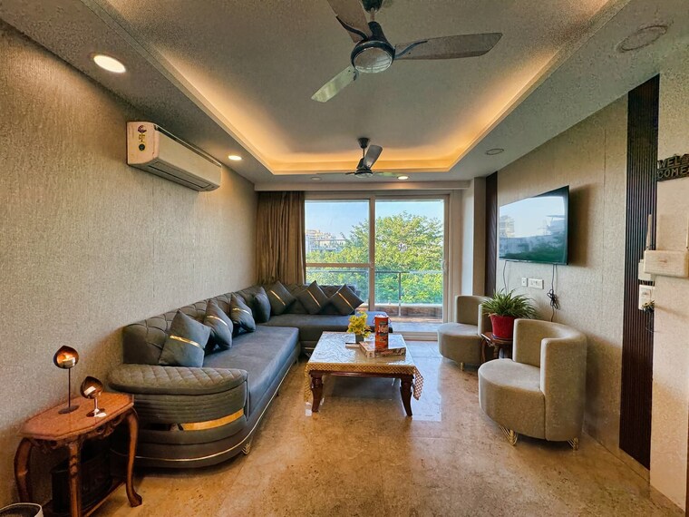 Living Room, saket 3 Bedroom 1600 Sq.Ft. Builder Floor In Saket Delhi 9662795