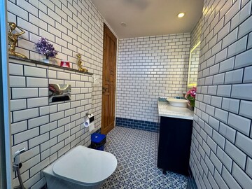 Bathroom in 3 BHK Builder Floor at Saket – for Rent