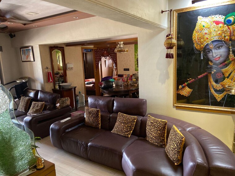 Living Room, lok-upvan-apartment-phase-2 4 Bedroom 1400 Sq.Ft. Apartment In Vasant Vihar Thane 9662890