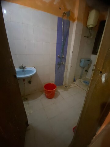 Bathroom in 1 BHK Builder Floor at Saket – for Rent