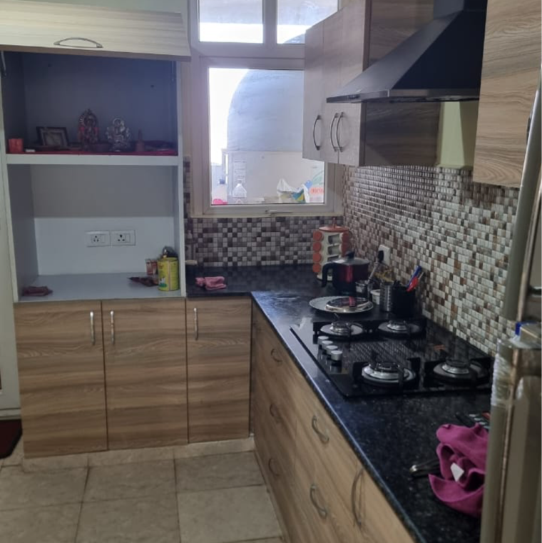 Kitchen, mi-rustle-court 3.5 Bedroom 2350 Sq.Ft. Apartment In Malesemau Lucknow 9662954