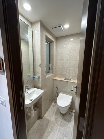 Bathroom in 1 BHK Apartment at Hiranandani Regent Hill, Powai – for Rent