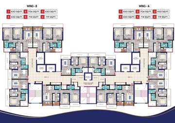 Floor Plan in 2 BHK Apartment at Kandivali West – for Sale