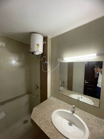 Bathroom in 3 BHK Apartment at Unitech Uniworld Gardens 2, Sector 47 – for Rent