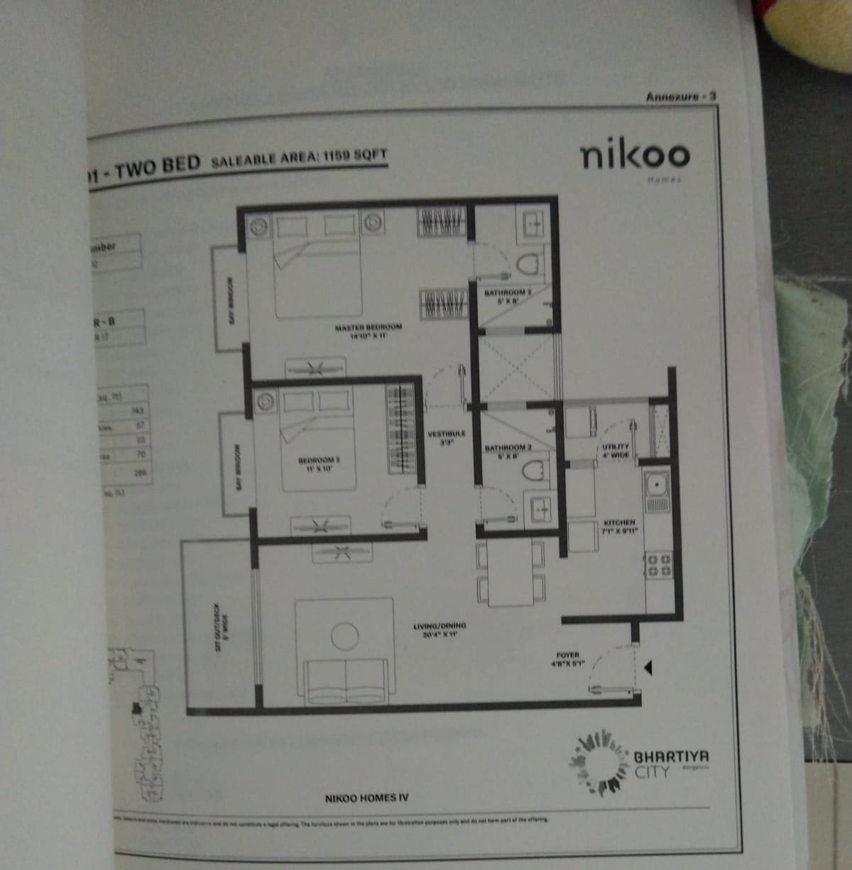 2 BHK Apartment For Sale in Bhartiya City Nikoo Homes 6