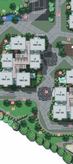 Master Plan in 3 BHK Apartment at Anvita Ivana, Kollur – for Sale