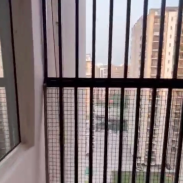 Balcony in 2 BHK Apartment at Galaxy North Avenue, Gaur City 1 – for Sale