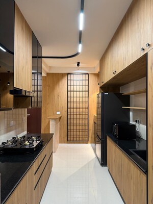 Kitchen in 3 BHK Apartment at L&T Raintree Boulevard, Hebbal – for Rent