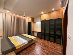 Bedroom in 3 BHK Apartment at L&T Raintree Boulevard, Hebbal – for Rent