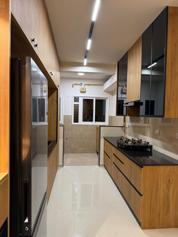 Kitchen in 3 BHK Apartment at L&T Raintree Boulevard, Hebbal – for Rent