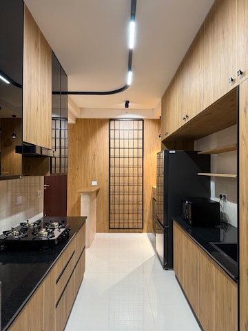 Kitchen in 3 BHK Apartment at L&T Raintree Boulevard, Hebbal – for Rent