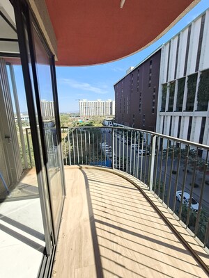 Balcony in 2.5 BHK Apartment at Lodha Lakeshore Greens, Dombivli East – for Rent