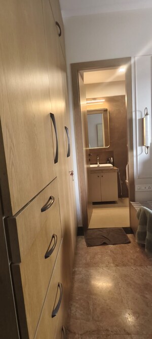 Bathroom in 3 BHK Apartment at Hiranandani Gardens Eldora, Powai – for Rent