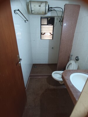 Bathroom in 3 BHK Apartment at Vastu Tower, Malad West – for Rent