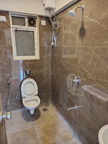 Bathroom in 3 BHK Apartment at Chembur Heights, Chembur – for Rent