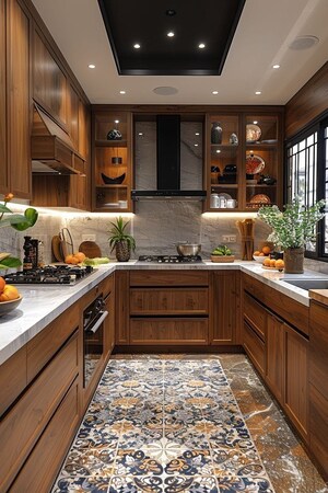 Kitchen in 3 BHK Villa at Dodda Aalada Mara Road – for Sale