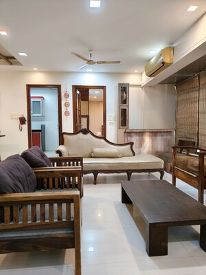 Living Room in 3 BHK Apartment at Jay Balaji CHS, Nerul Sector 6 – for Rent