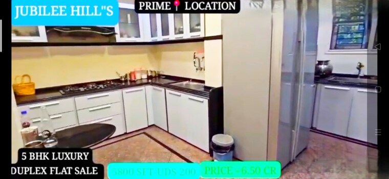 Kitchen, jubilee hills 4 Bedroom 5800 Sq.Ft. Apartment In Jubilee Hills Hyderabad 9663731