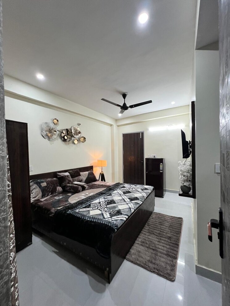Bedroom, ifs-apartment 1 RK 361 Sq.Ft. Builder Floor In Sector 56 Gurgaon 9663708