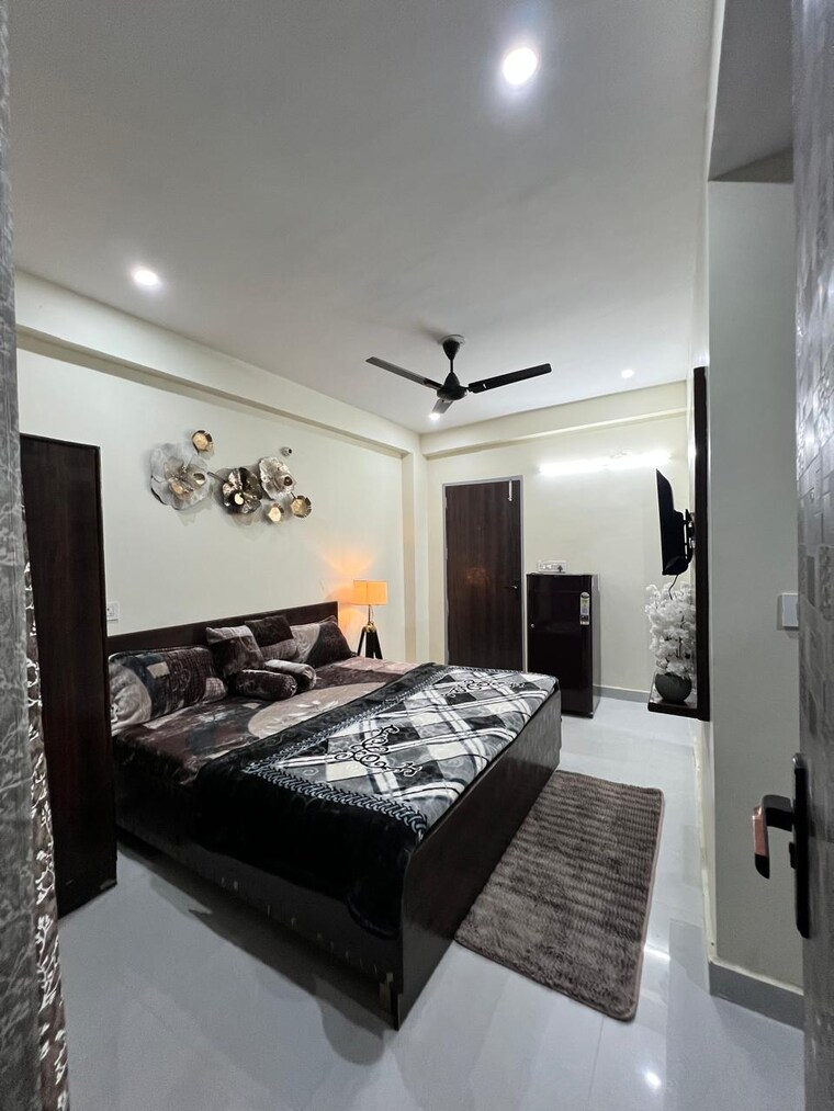 Bedroom, ifs-apartment 1 RK 361 Sq.Ft. Builder Floor In Sector 56 Gurgaon 9663708
