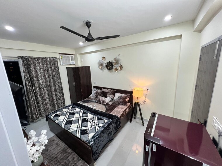 Master Bedroom, ifs-apartment 1 RK 361 Sq.Ft. Builder Floor In Sector 56 Gurgaon 9663708